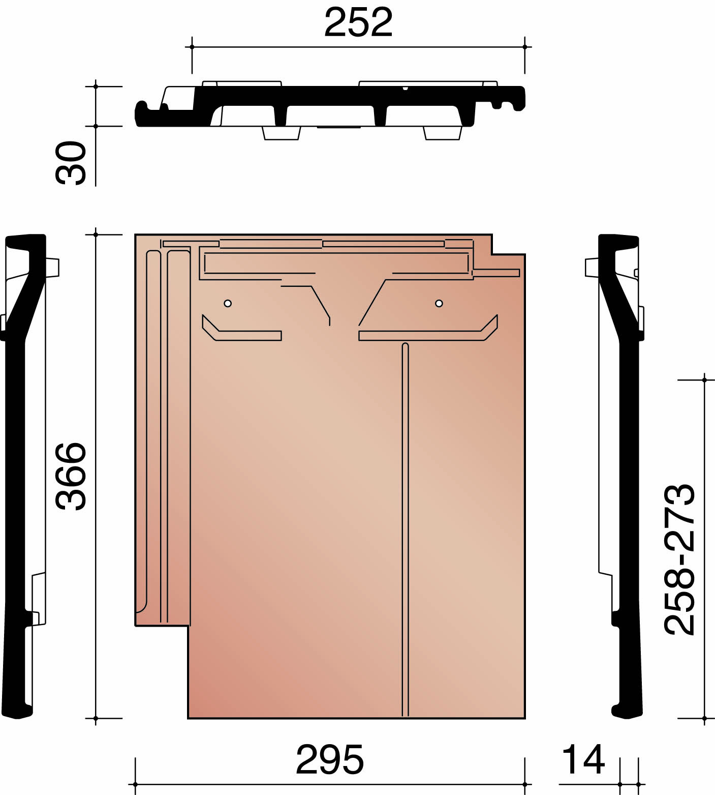 Migeon vauban pan anderhalve gewolkt 875 875