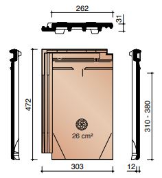 Migeon actua ventilatiepan + rooster in kunststof titaanwit 923