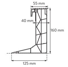 Koepels opstand pvc 160/280 16/00