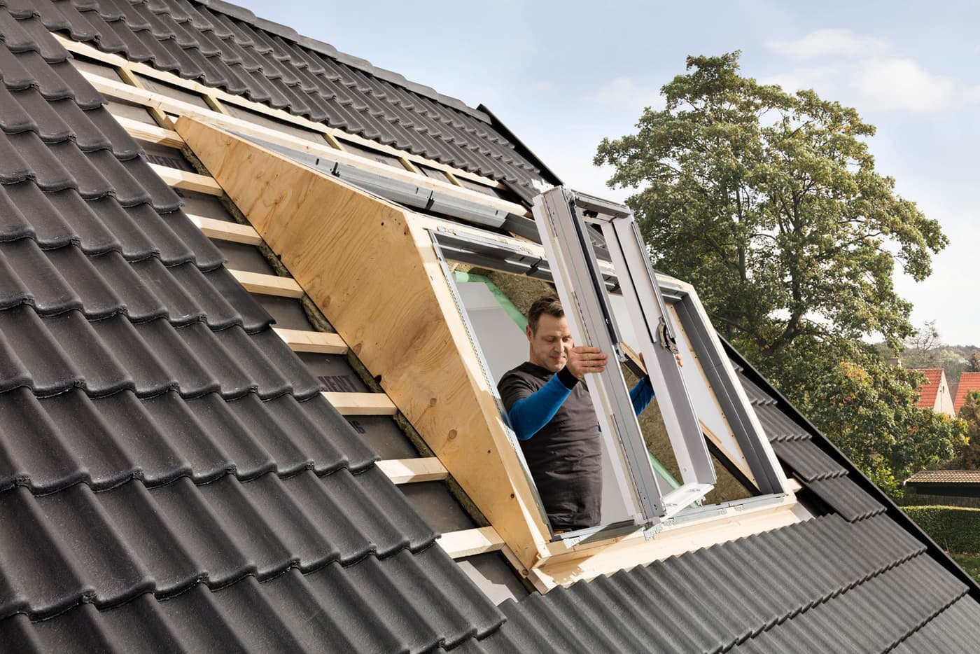 Velux gootstukken ebw 2032bk mk06 dakkapel 6 vensters