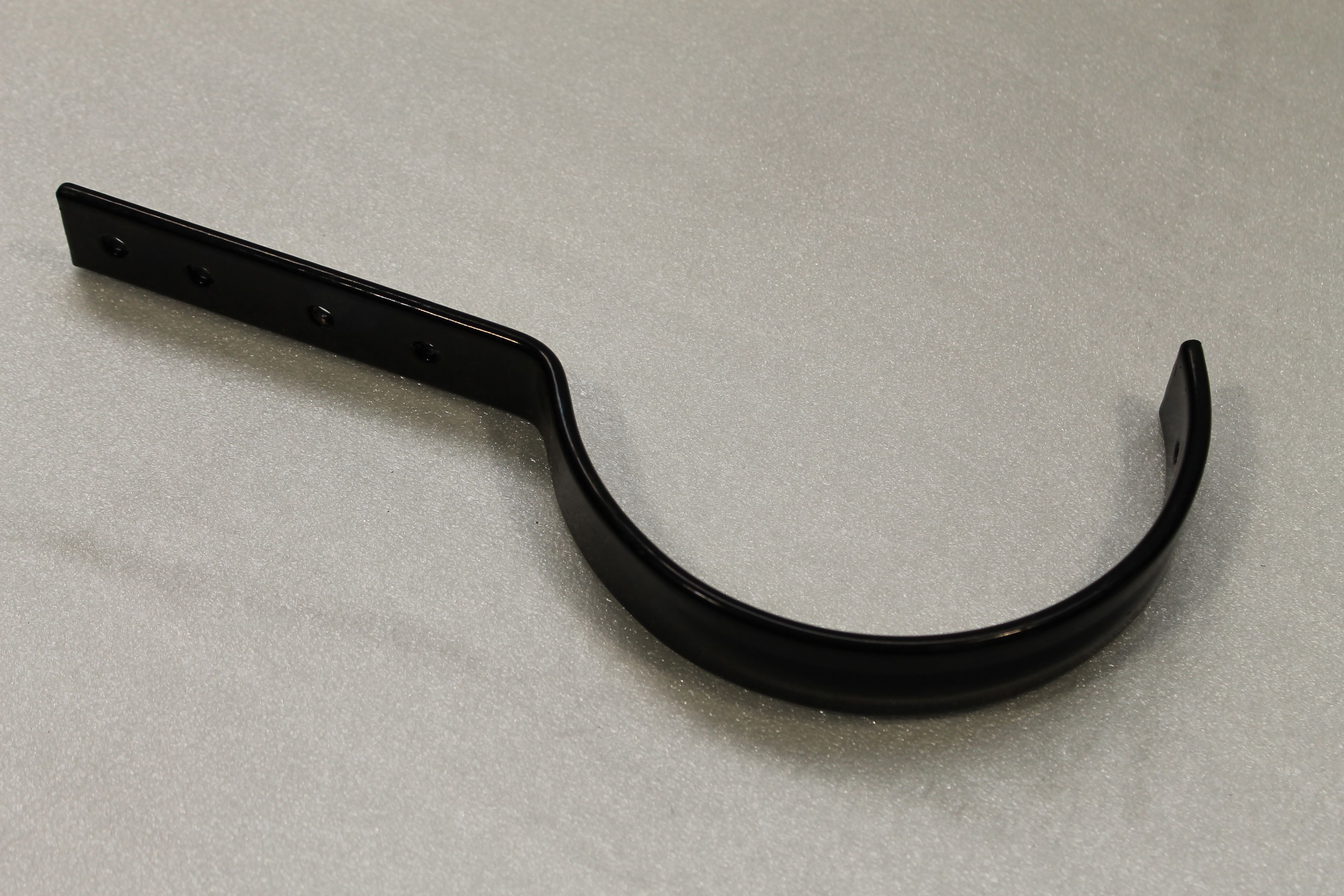 Zink vm haak antraciet halfrond 333/420 met staart + gat 25st/ds eur/st  220030839