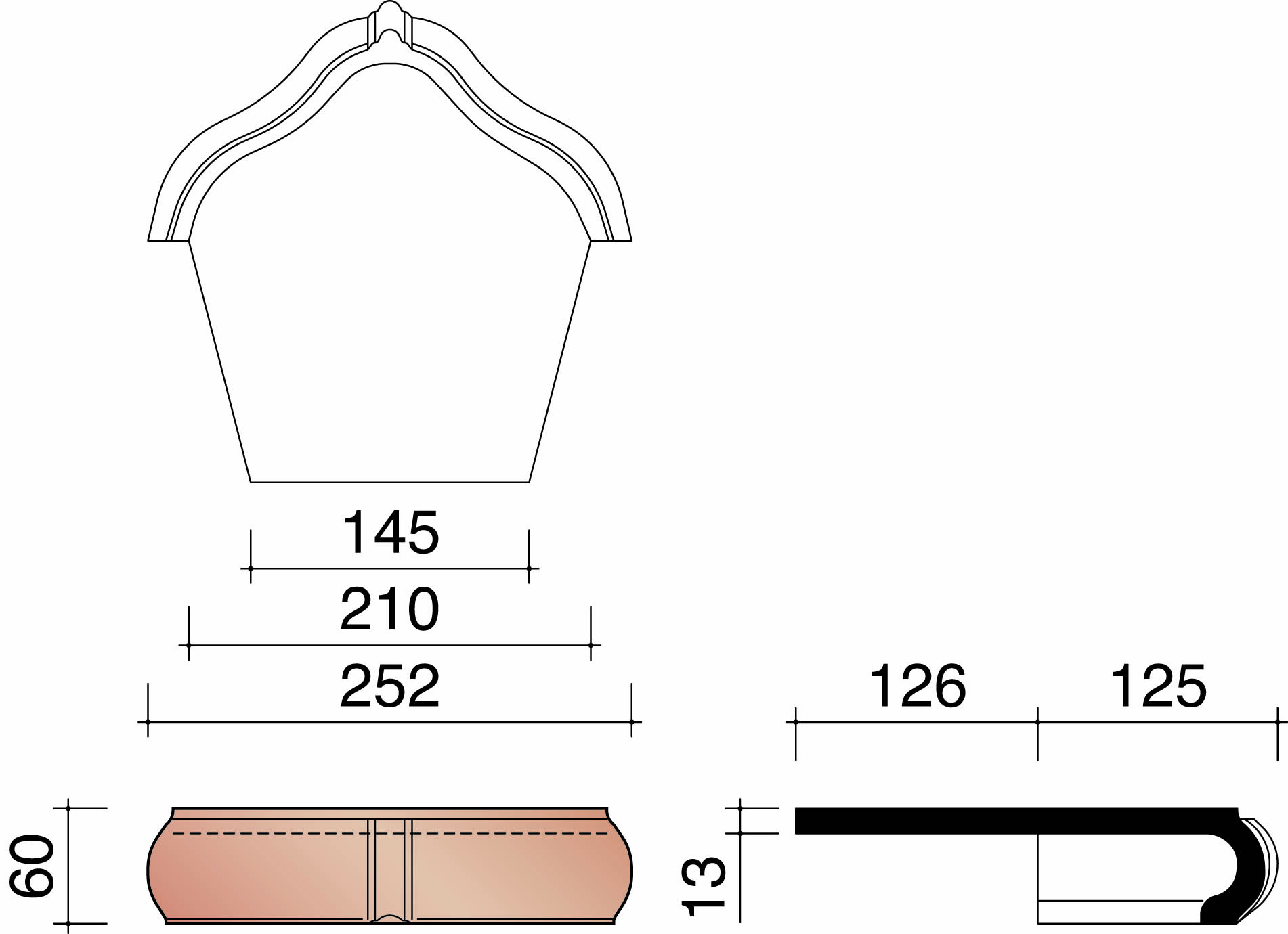 Bisch se standard kopplaat gewolkt 875