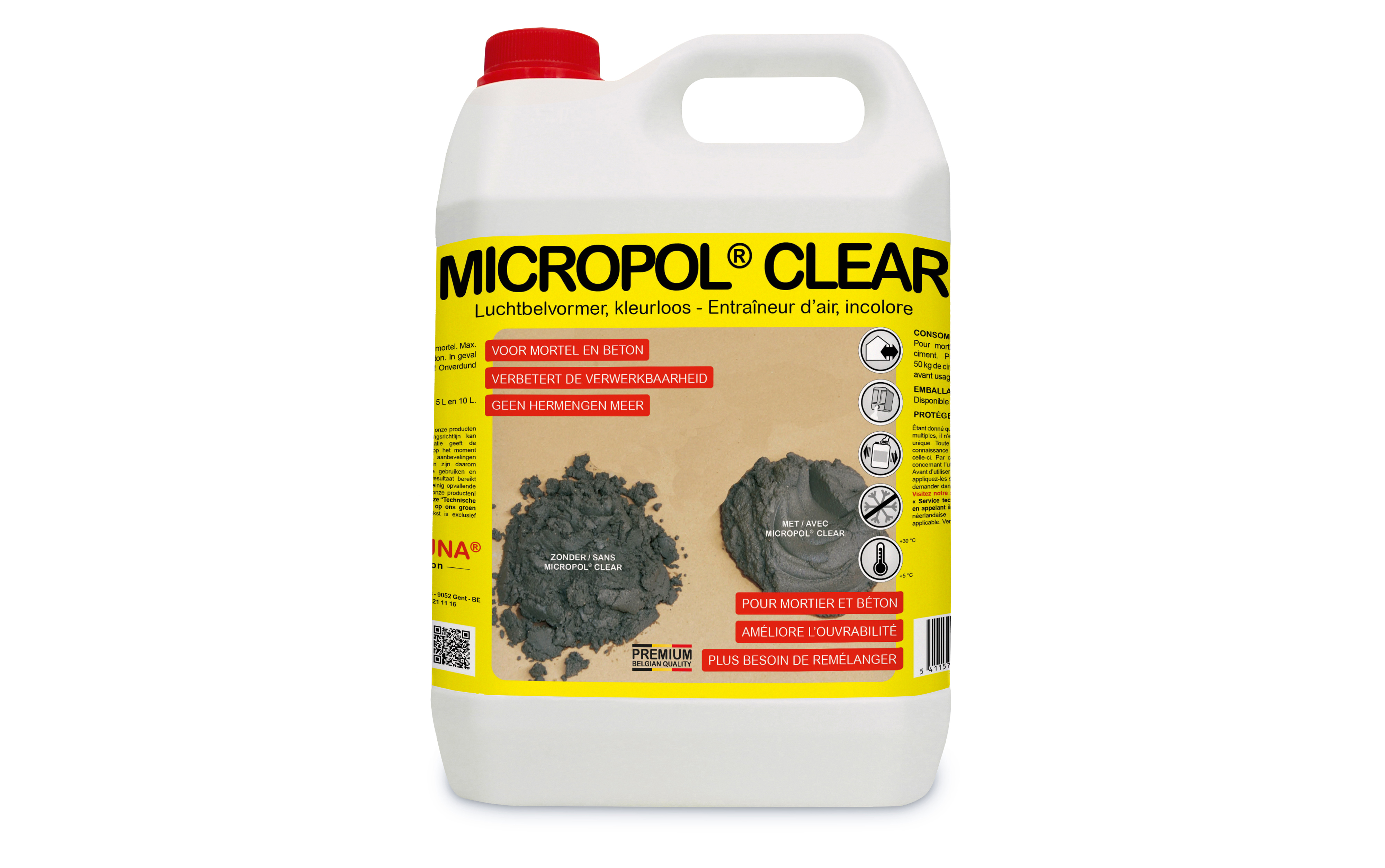 Ptb micropol clear mortelvet 5 liter/st eur/st