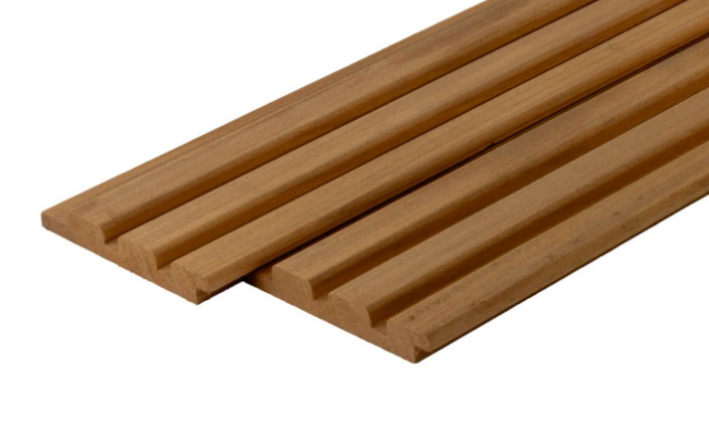 Ayous thermo triple planchet dikte 21mm br. 128,5mm x lengte 1,55m eur/lm