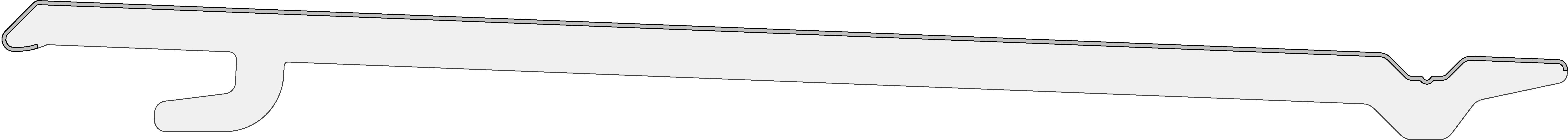 Dp 1036 standard range rabat 167 90 zilvergrijs 6lm/st eur/lm