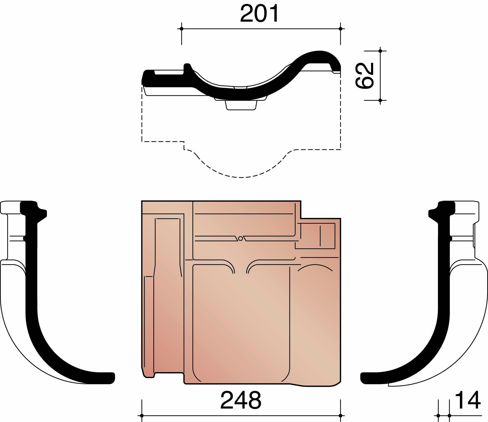 Kor knikpan 401 antraciet 736