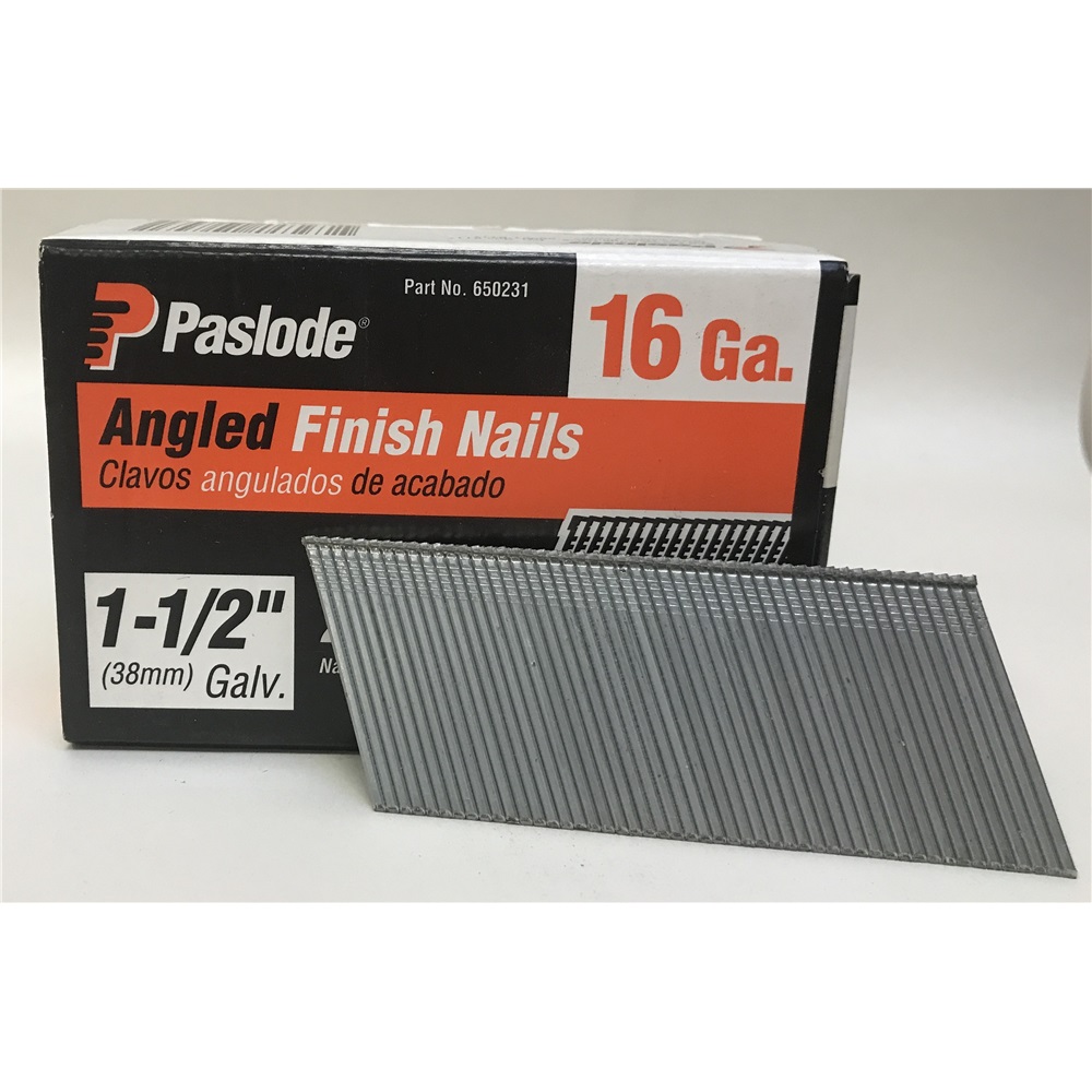 Pasl brads f16a schuin 38mm galva 2000st/pak eur/pak