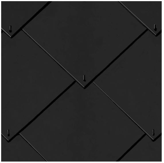 Alterna leien ruit  40/40/05 zwart drie gaten 14st/pak eur/st