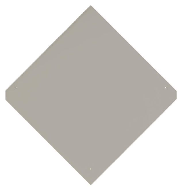 Alterna leien ruit  40/40/10 parelgrijs drie gaten 14st/pak eur/st