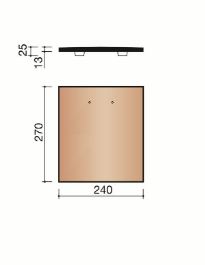 Pontigny anderhalve pan rood gevlamd 10st/pak 895