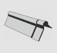 Cedral alterna vorst gemodel 120 donkergrijs eur/st