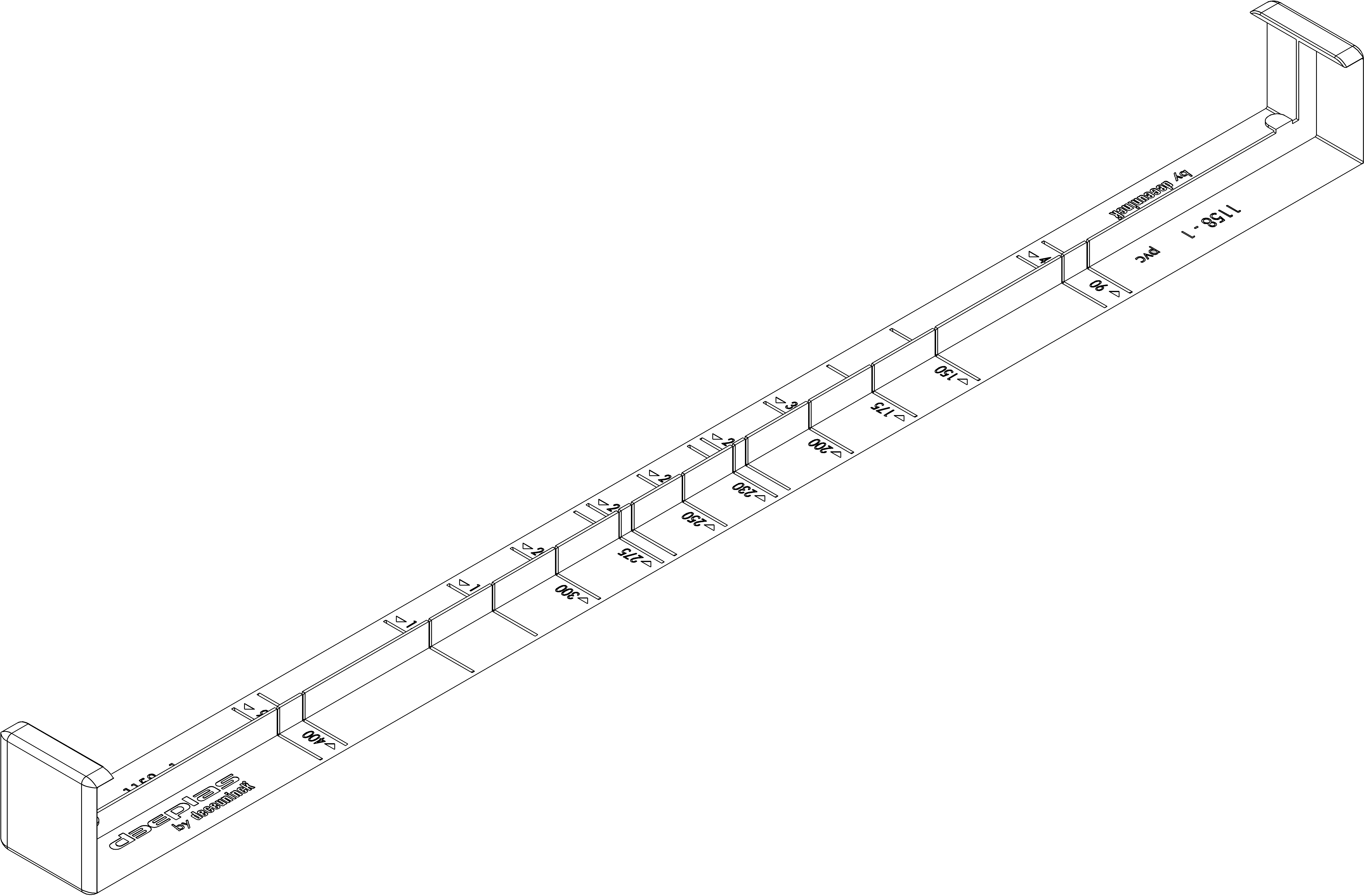 Dp 1155 verbindingsstuk 500mm 0003 verkeerswit eur/st