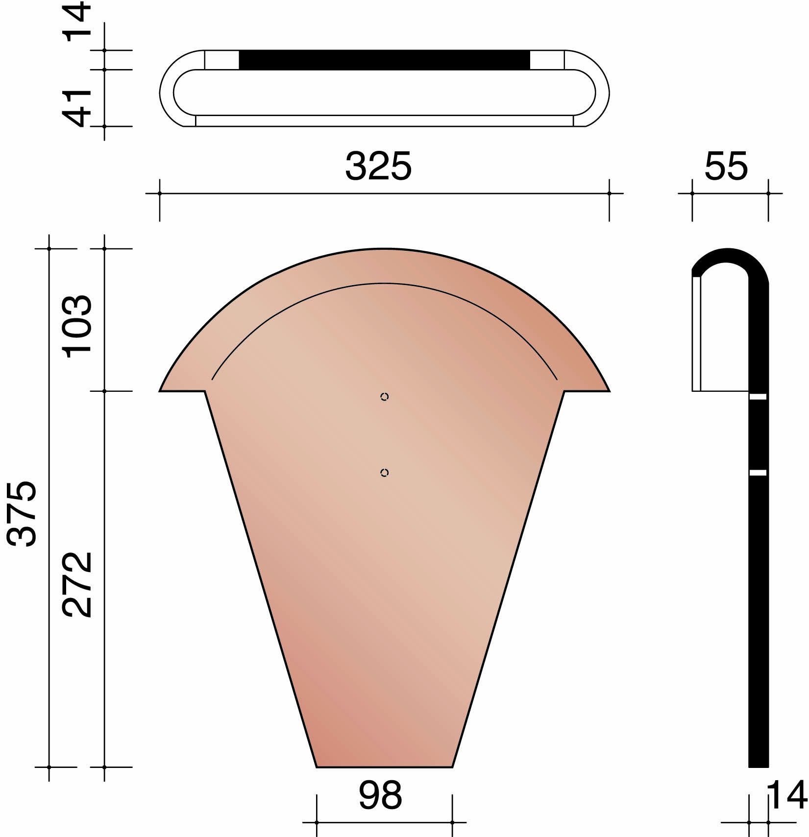 Kor kopplaat voor sarking vario 18 mat zwart 741