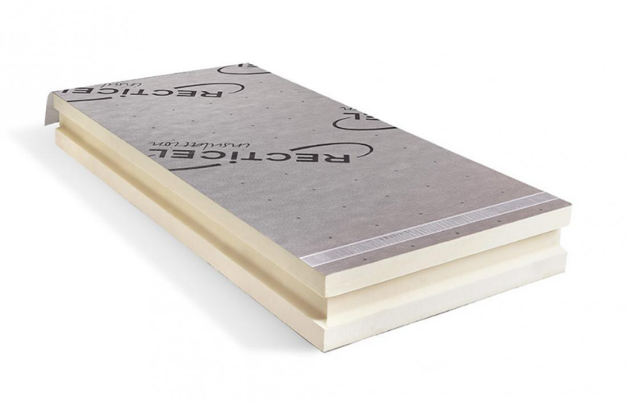 Euroroof max 140mm 1200x2400mm tg 2,88m2/plaat eur/m2 r-waarde = 6,35 / euroklasse npd