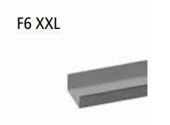 Zink   vm f6xxl u-profiel xxl 3m/st voor diepte 40mm-80mm 220022514