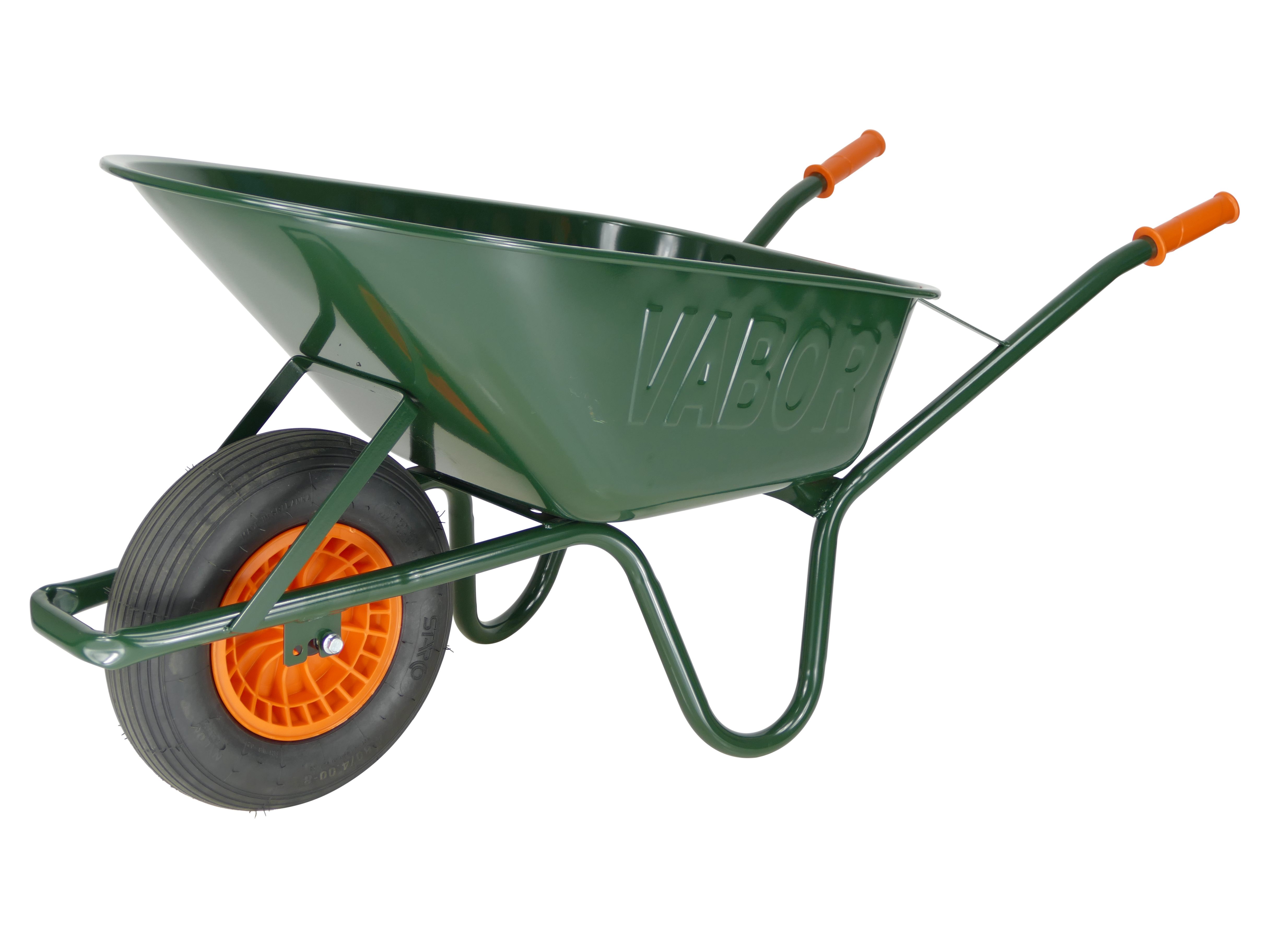 Vb kruiwagen bouw 90l 1,3mm groen gelakt r802-pa eur/st