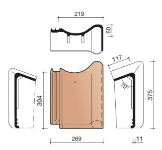 Vhv vario haakvorst natuurrood+ 652
