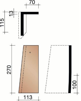 Esprit patrimoine gevelpan links vert de lichen 896