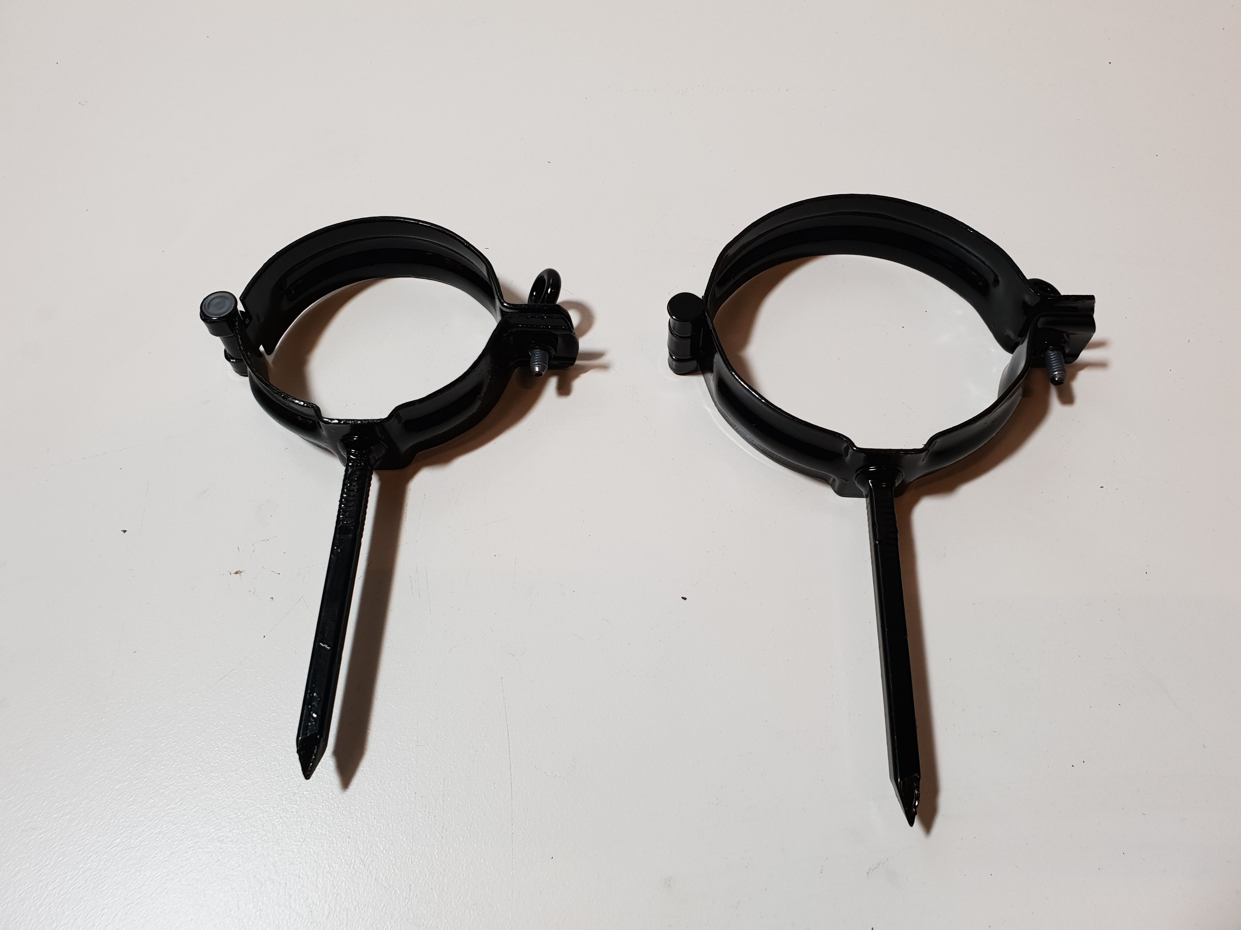 Zink   vm beugels scharnier antraciet 100 mm 25st/ds eur/st 220030513